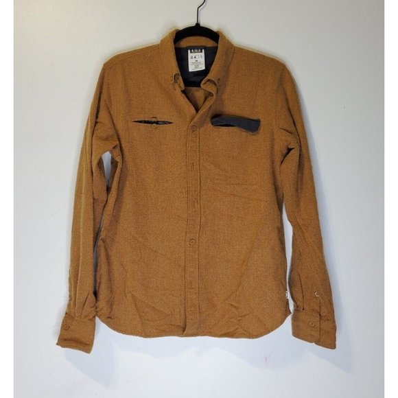 Helly Hansen Other - Helly Hansen Size M Wool Shirt Brown Button Up Gorpcore Outdoor